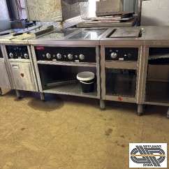 Fourneau modulaire électrique Charvet - 2m60 - friteuse + induction + plancha 